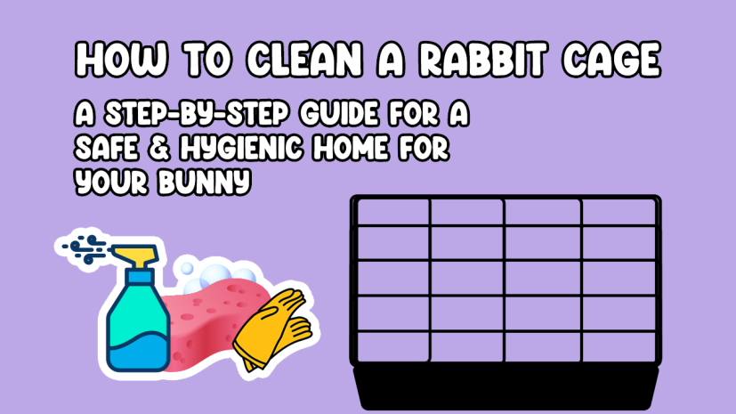 How to clean a rabbit cage