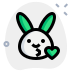 icons8 rabbit with eyes open emoji blowing kiss with heart 72